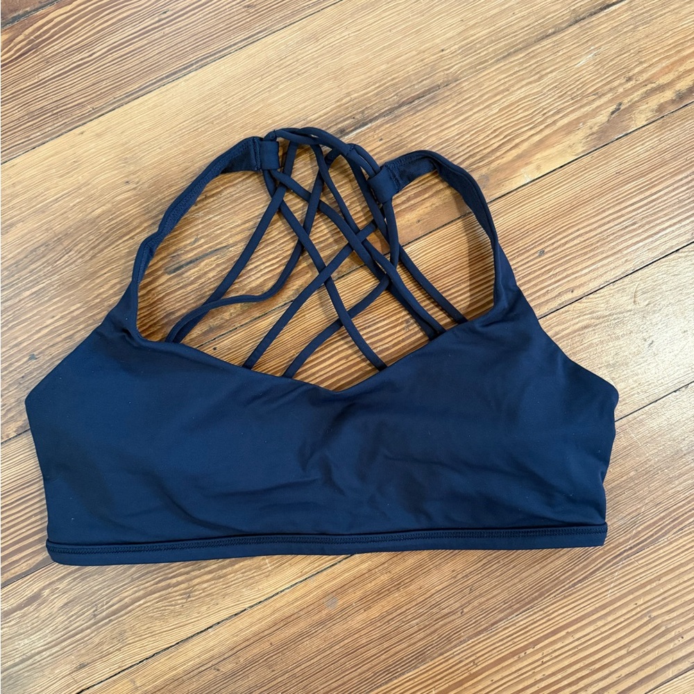 Lululemon Women's Strappy Black Bralette